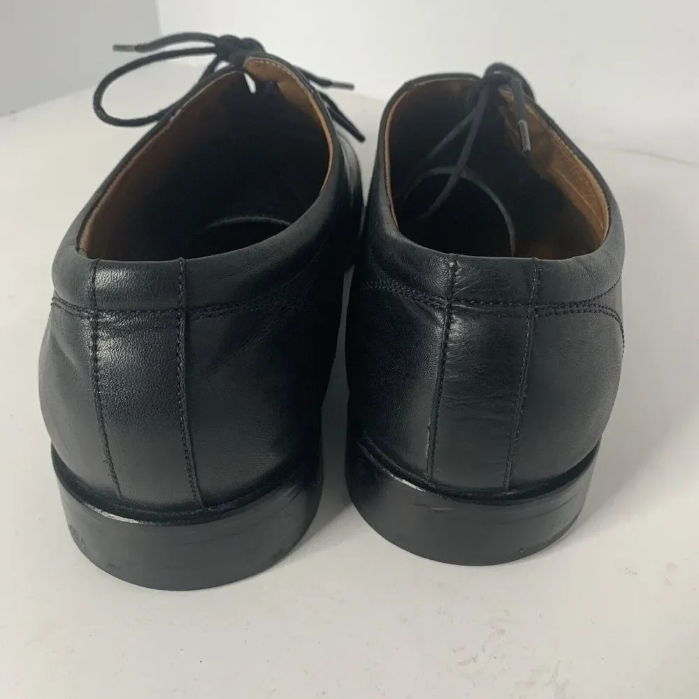 Blake Mckay Men's Oxford Dress Shoe‎ Size 12 Plain Toe Black Leather Derby